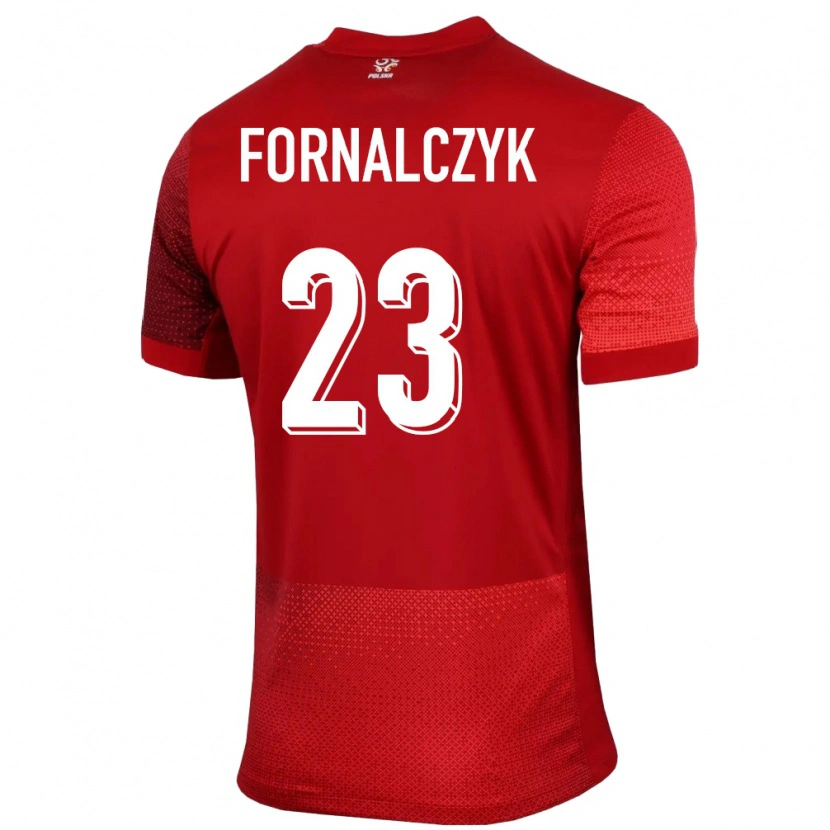 Danxen Mænd Polen Mariusz Fornalczyk #23 Rød Udebane Spillertrøjer 24-26 Trøje T-Shirt