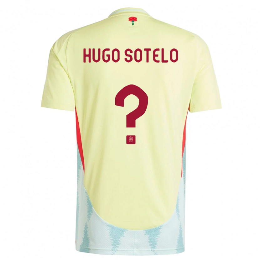 Danxen Mænd Spanien Hugo Sotelo #0 Gul Udebane Spillertrøjer 24-26 Trøje T-Shirt