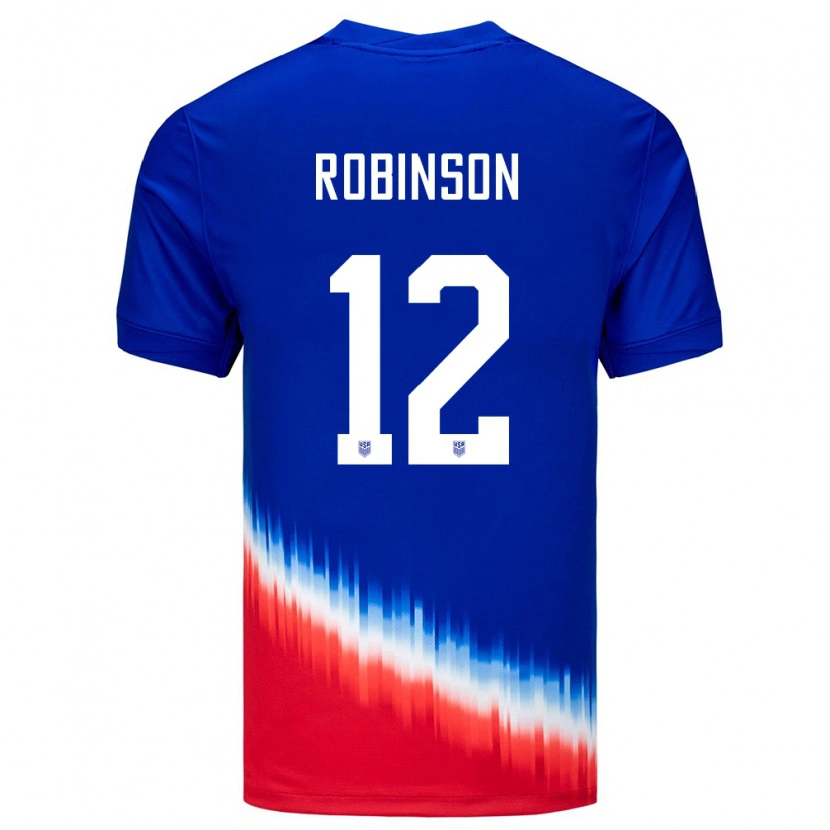 Danxen Mænd Usa Miles Robinson #12 Blå Udebane Spillertrøjer 24-26 Trøje T-Shirt