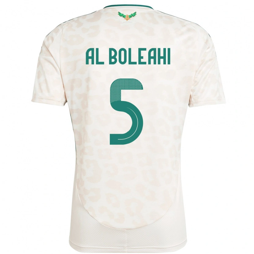 Danxen Mænd Saudi-Arabien Ali Al-Bulayhi #5 Hvid Udebane Spillertrøjer 24-26 Trøje T-Shirt