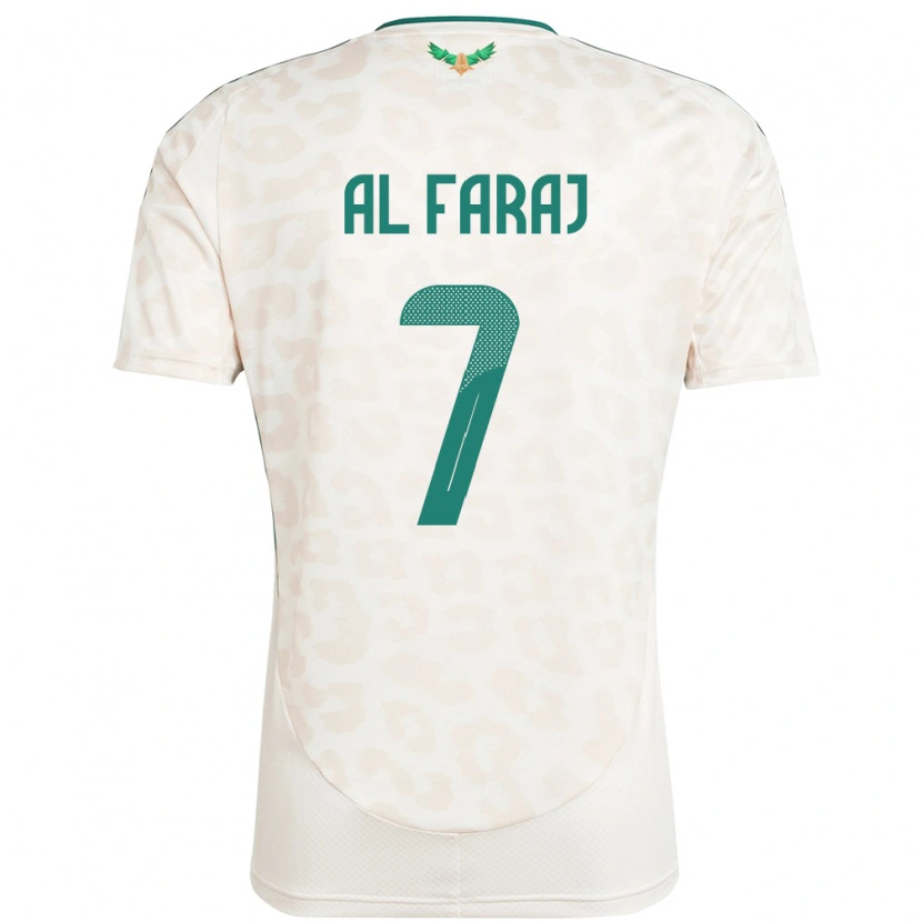 Danxen Mænd Saudi-Arabien Salman Al-Faraj #7 Hvid Udebane Spillertrøjer 24-26 Trøje T-Shirt