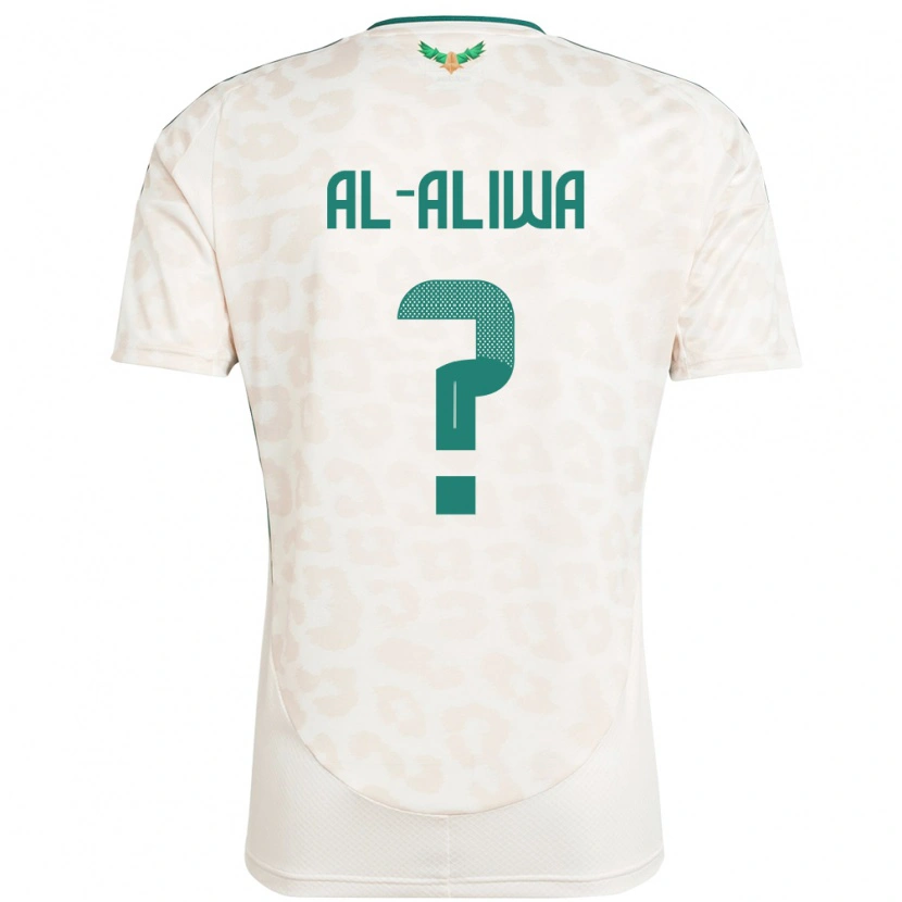 Danxen Mænd Saudi-Arabien Abdulaziz Al-Aliwa #0 Hvid Udebane Spillertrøjer 24-26 Trøje T-Shirt