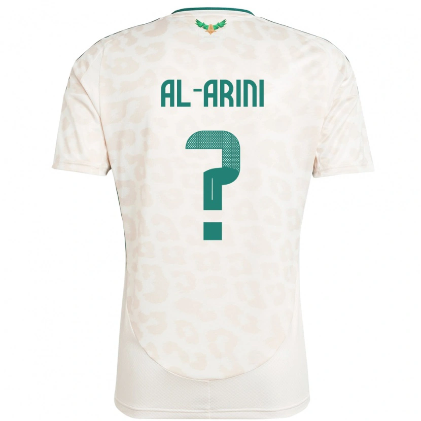 Danxen Mænd Saudi-Arabien Bassem Al-Arini #0 Hvid Udebane Spillertrøjer 24-26 Trøje T-Shirt