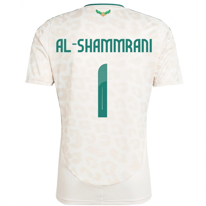 Danxen Mænd Saudi-Arabien Faisal Al-Shammrani #1 Hvid Udebane Spillertrøjer 24-26 Trøje T-Shirt