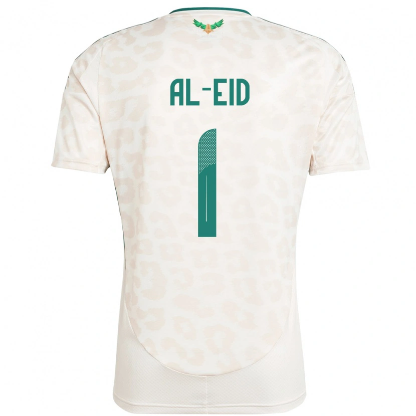 Danxen Mænd Saudi-Arabien Mousa Al-Eid #1 Hvid Udebane Spillertrøjer 24-26 Trøje T-Shirt