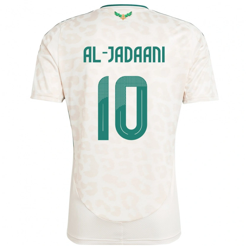 Danxen Mænd Saudi-Arabien Nawaf Al-Jadaani #10 Hvid Udebane Spillertrøjer 24-26 Trøje T-Shirt