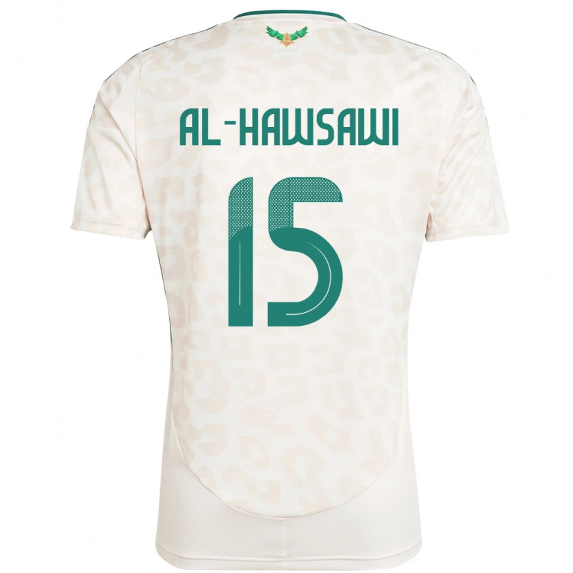 Danxen Mænd Saudi-Arabien Suhayb Al-Hawsawi #15 Hvid Udebane Spillertrøjer 24-26 Trøje T-Shirt