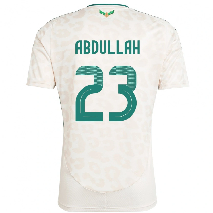 Danxen Mænd Saudi-Arabien Nawaf Abdullah #23 Hvid Udebane Spillertrøjer 24-26 Trøje T-Shirt