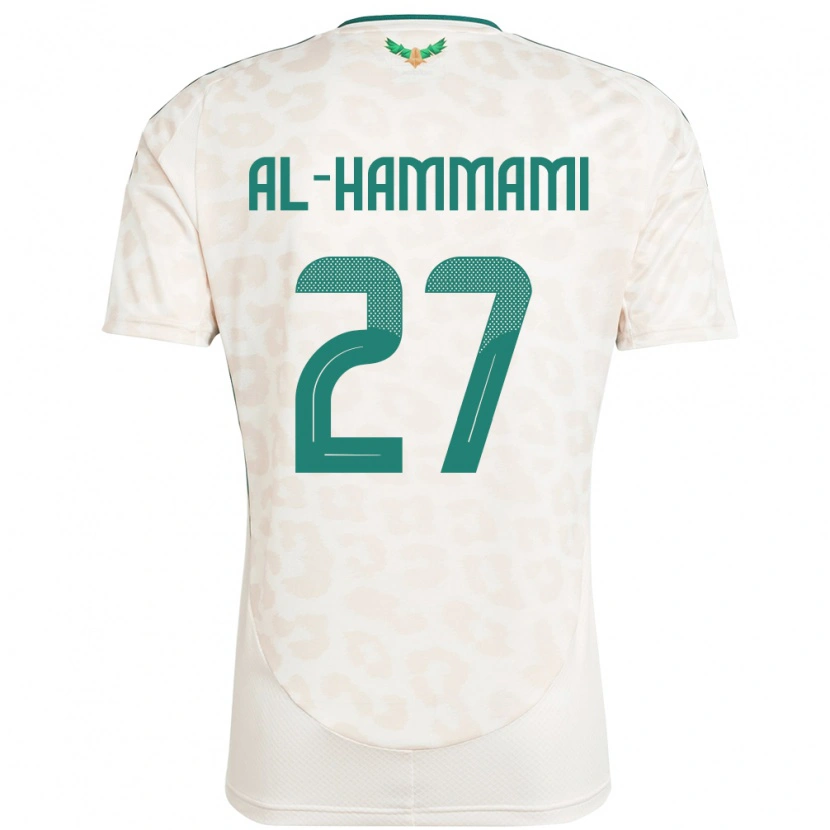 Danxen Mænd Saudi-Arabien Hammam Al-Hammami #27 Hvid Udebane Spillertrøjer 24-26 Trøje T-Shirt