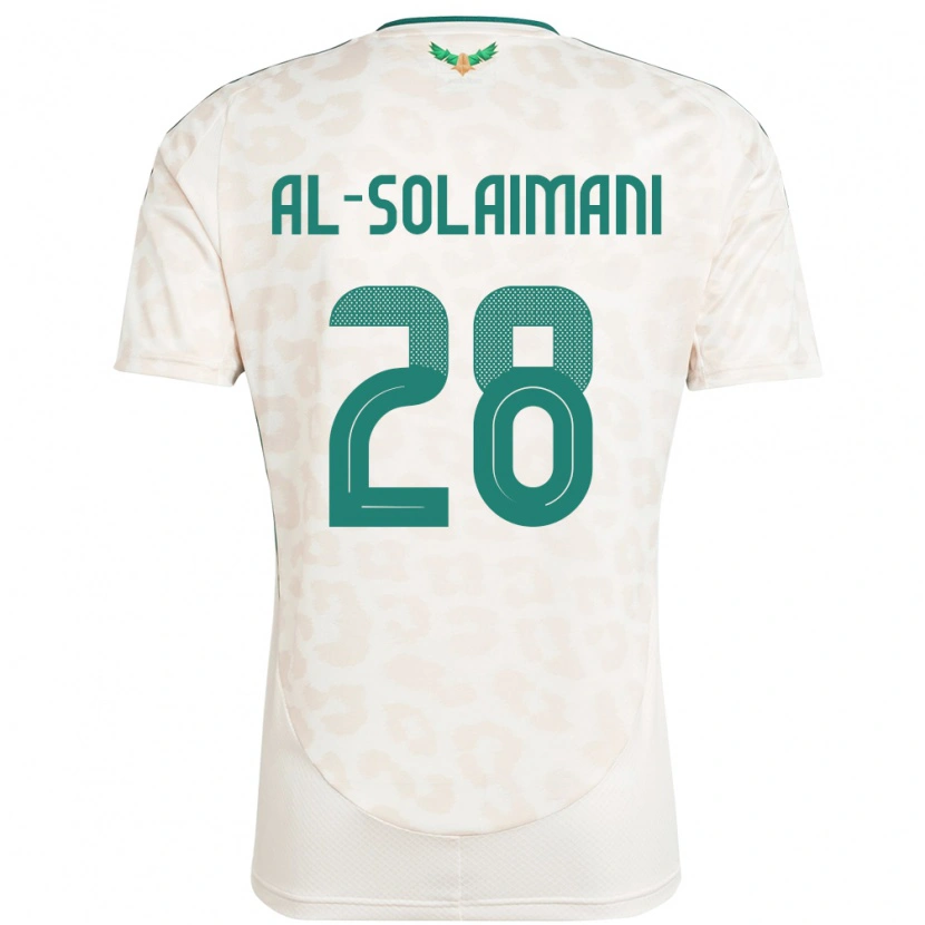 Danxen Mænd Saudi-Arabien Solaiman Al-Solaimani #28 Hvid Udebane Spillertrøjer 24-26 Trøje T-Shirt