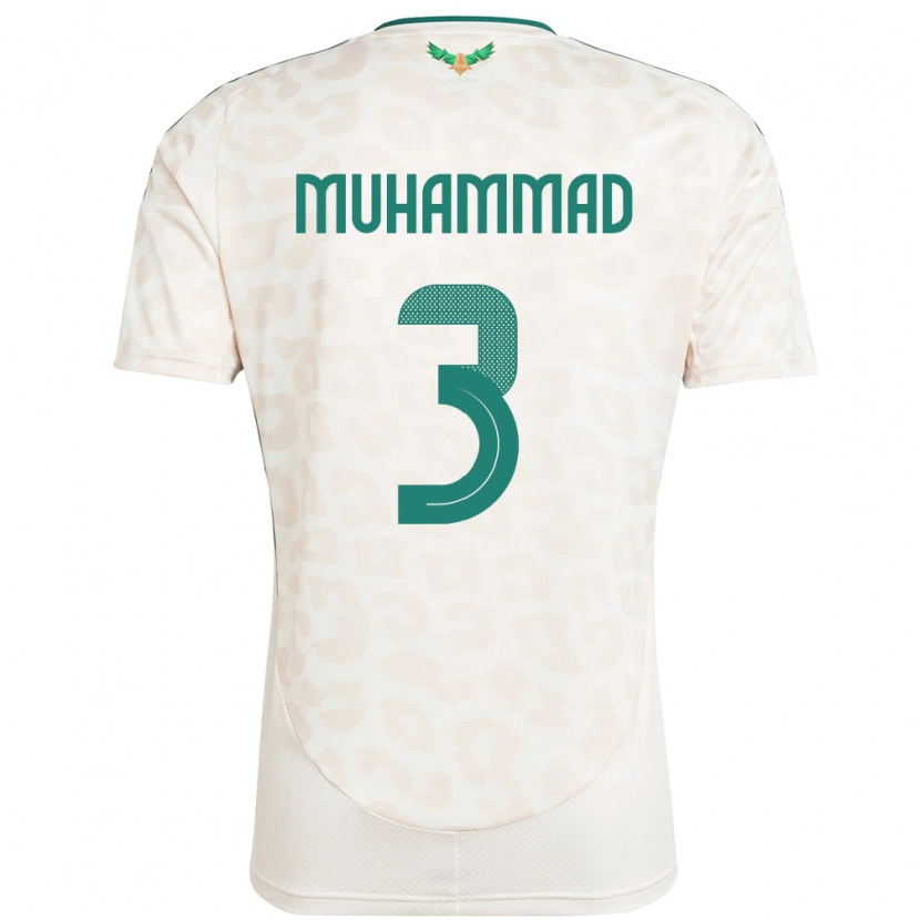 Danxen Mænd Saudi-Arabien Lin Muhammad #3 Hvid Udebane Spillertrøjer 24-26 Trøje T-Shirt