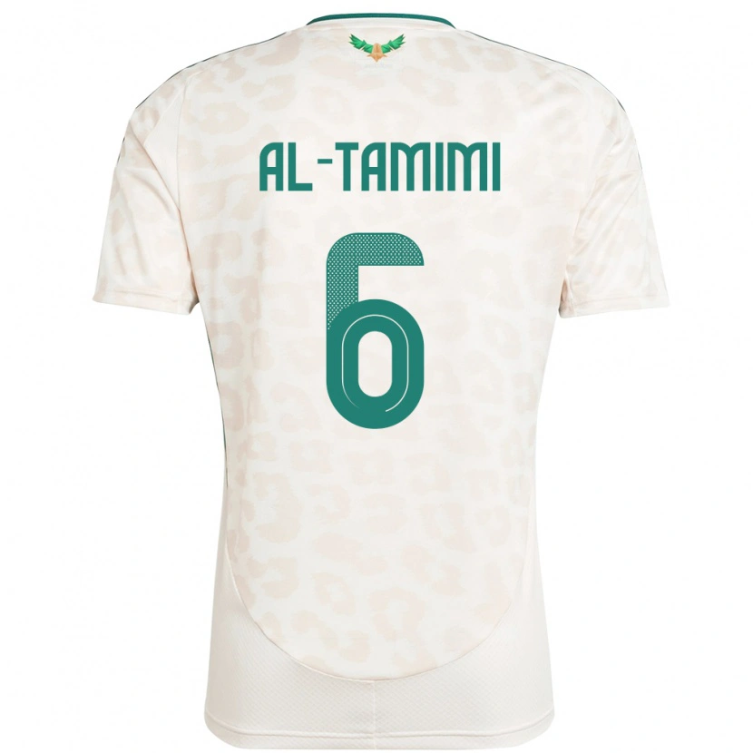 Danxen Mænd Saudi-Arabien Maryam Al Tamimi #6 Hvid Udebane Spillertrøjer 24-26 Trøje T-Shirt