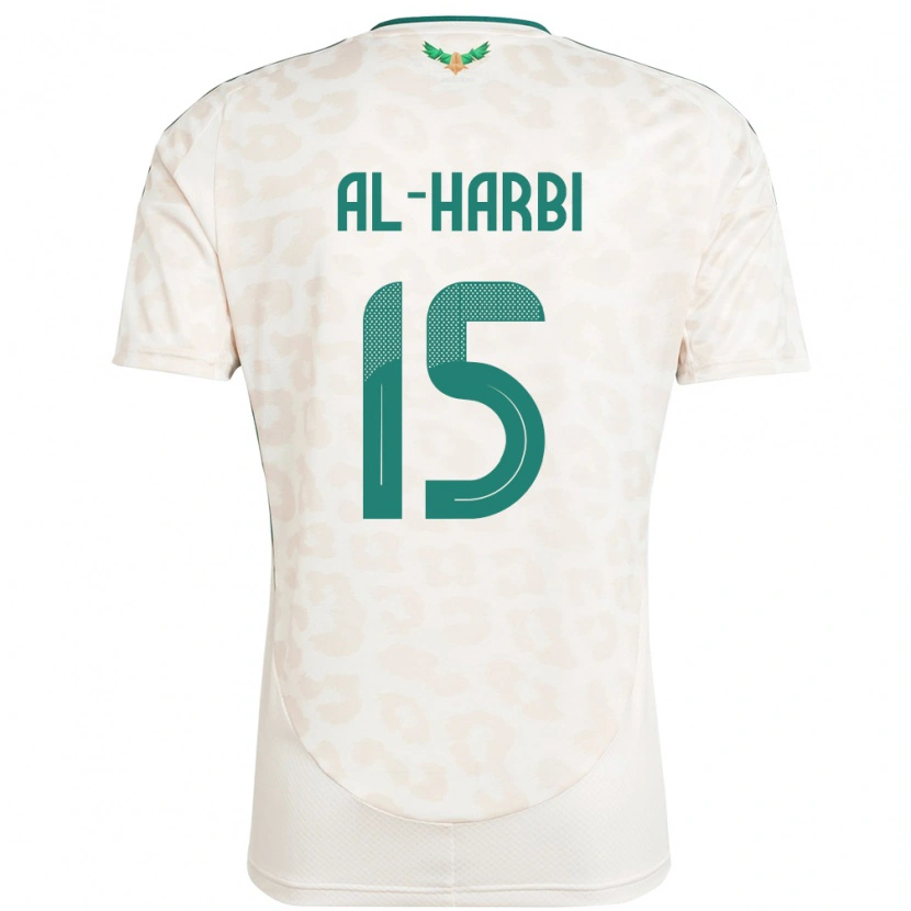 Danxen Mænd Saudi-Arabien Mashael Al Harbi #15 Hvid Udebane Spillertrøjer 24-26 Trøje T-Shirt