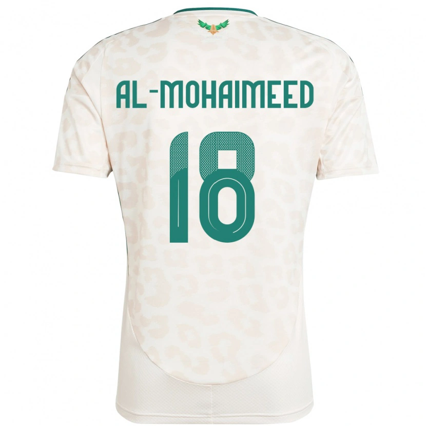 Danxen Mænd Saudi-Arabien Samer Al Mohaimeed #18 Hvid Udebane Spillertrøjer 24-26 Trøje T-Shirt