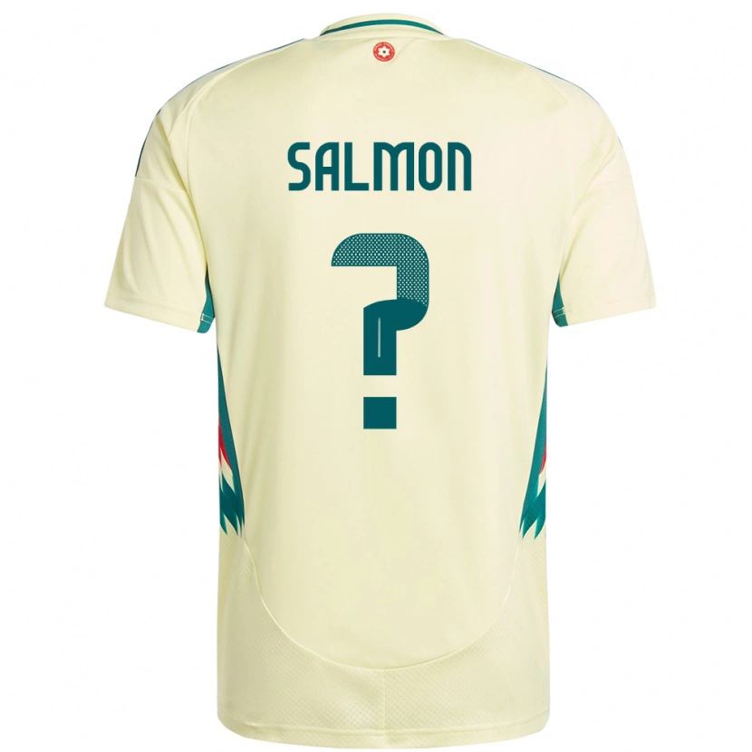 Danxen Mænd Wales Josh Salmon #0 Beige Gul Udebane Spillertrøjer 24-26 Trøje T-Shirt