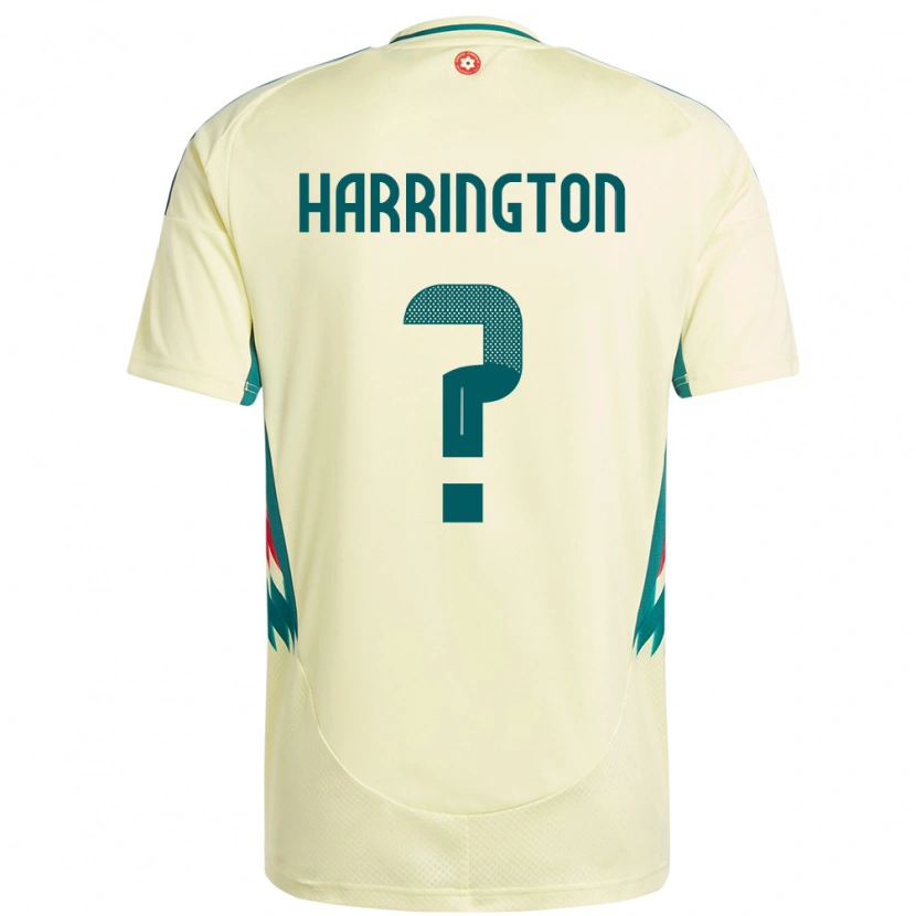 Danxen Mænd Wales Theo Harrington #0 Beige Gul Udebane Spillertrøjer 24-26 Trøje T-Shirt