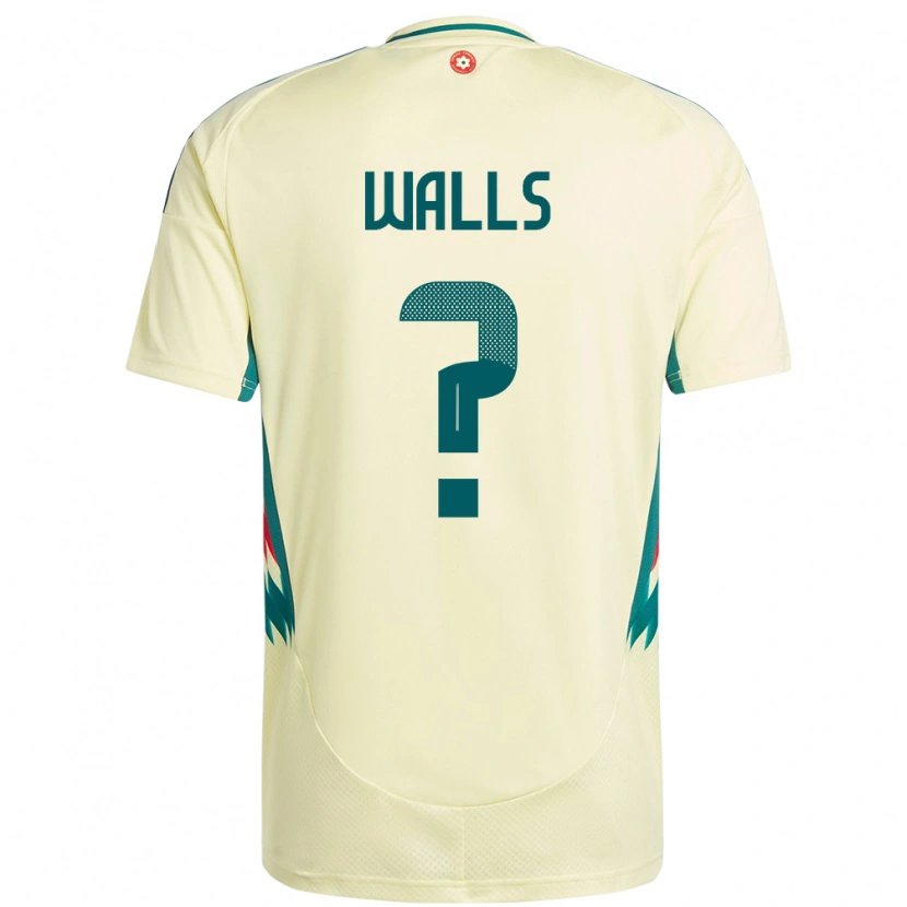 Danxen Mænd Wales Archie Walls #0 Beige Gul Udebane Spillertrøjer 24-26 Trøje T-Shirt