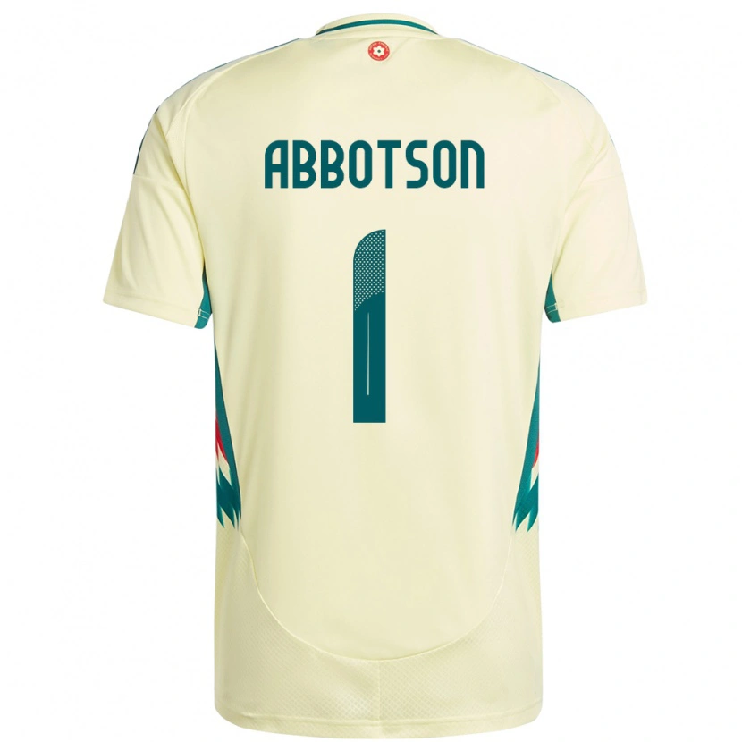 Danxen Mænd Wales Oscar Abbotson #1 Beige Gul Udebane Spillertrøjer 24-26 Trøje T-Shirt