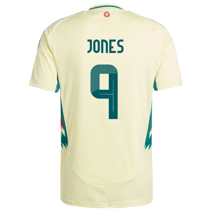 Danxen Mænd Wales Sam Jones #9 Beige Gul Udebane Spillertrøjer 24-26 Trøje T-Shirt