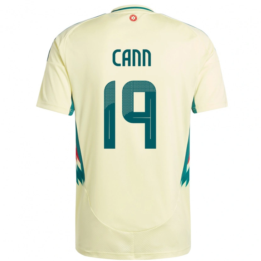 Danxen Mænd Wales Ethan Cann #19 Beige Gul Udebane Spillertrøjer 24-26 Trøje T-Shirt