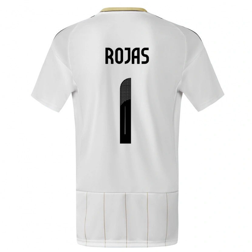 Danxen Mænd Costa Rica Berny Rojas #1 Hvid Udebane Spillertrøjer 24-26 Trøje T-Shirt