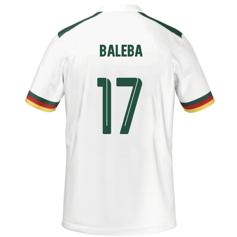 Danxen Mænd Cameroun Carlos Baleba #17 Hvid Udebane Spillertrøjer 24-26 Trøje T-Shirt