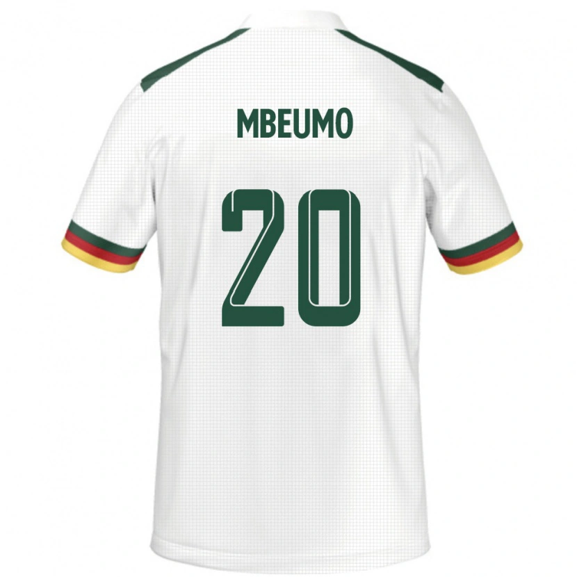 Danxen Mænd Cameroun Bryan Mbeumo #20 Hvid Udebane Spillertrøjer 24-26 Trøje T-Shirt