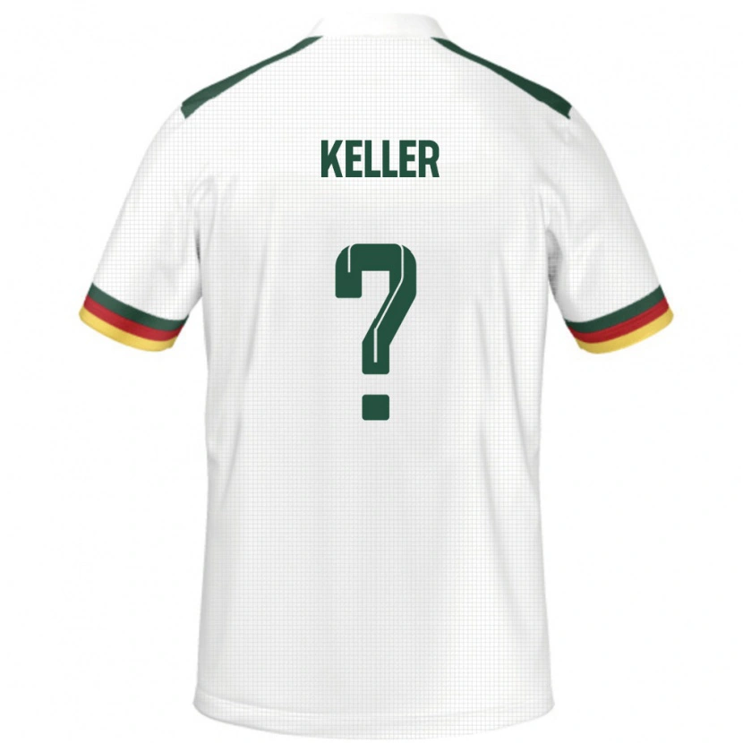 Danxen Mænd Cameroun Stephane Keller #0 Hvid Udebane Spillertrøjer 24-26 Trøje T-Shirt