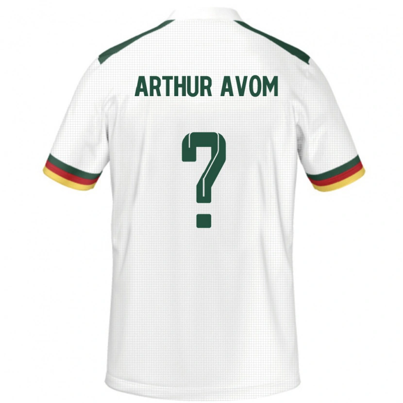 Danxen Mænd Cameroun Arthur Avom #0 Hvid Udebane Spillertrøjer 24-26 Trøje T-Shirt