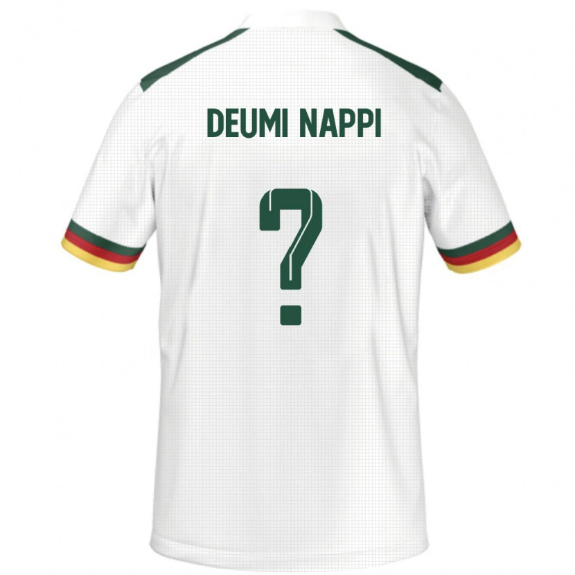 Danxen Mænd Cameroun Dimitrie Deumi-Nappi #0 Hvid Udebane Spillertrøjer 24-26 Trøje T-Shirt