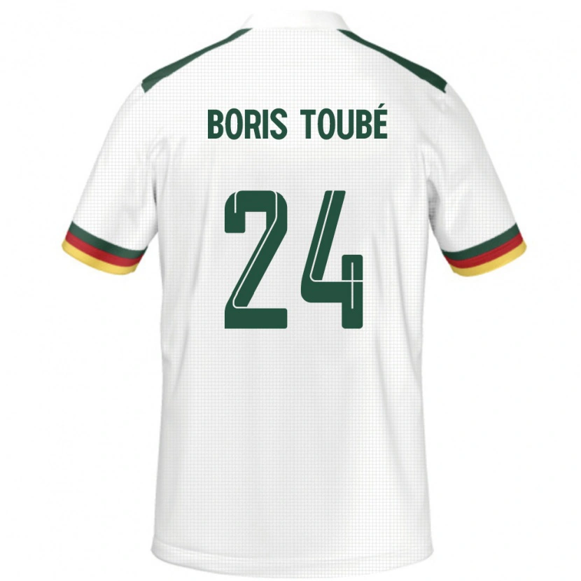 Danxen Mænd Cameroun Godefroy Christopher Boris Toubé #24 Hvid Udebane Spillertrøjer 24-26 Trøje T-Shirt