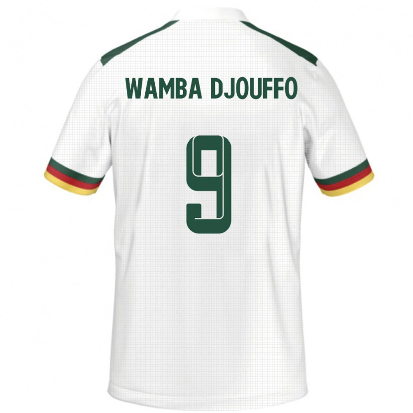 Danxen Mænd Cameroun Leonel Wamba Djouffo #9 Hvid Udebane Spillertrøjer 24-26 Trøje T-Shirt