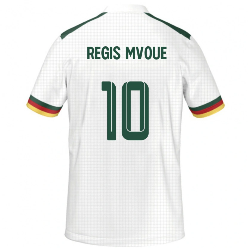 Danxen Mænd Cameroun Steve Regis Mvoue #10 Hvid Udebane Spillertrøjer 24-26 Trøje T-Shirt