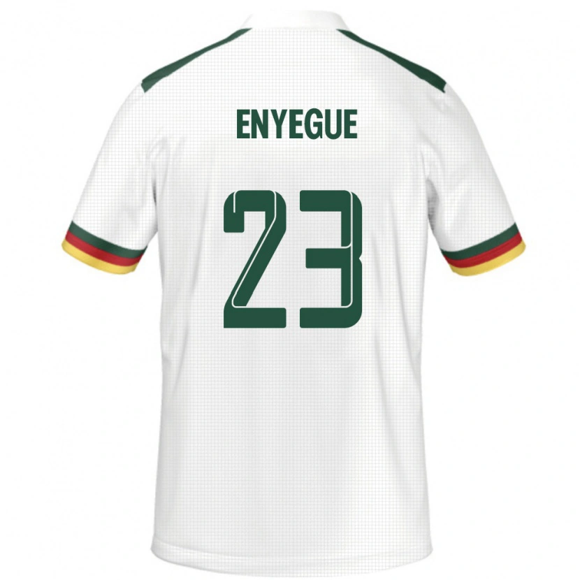 Danxen Mænd Cameroun Regine Enyegue #23 Hvid Udebane Spillertrøjer 24-26 Trøje T-Shirt