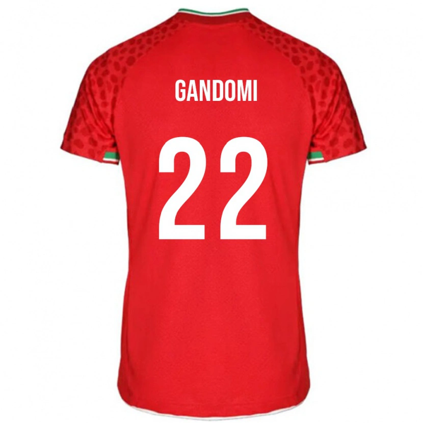 Danxen Mænd Iran Mohammad Gandomi #22 Rød Udebane Spillertrøjer 24-26 Trøje T-Shirt