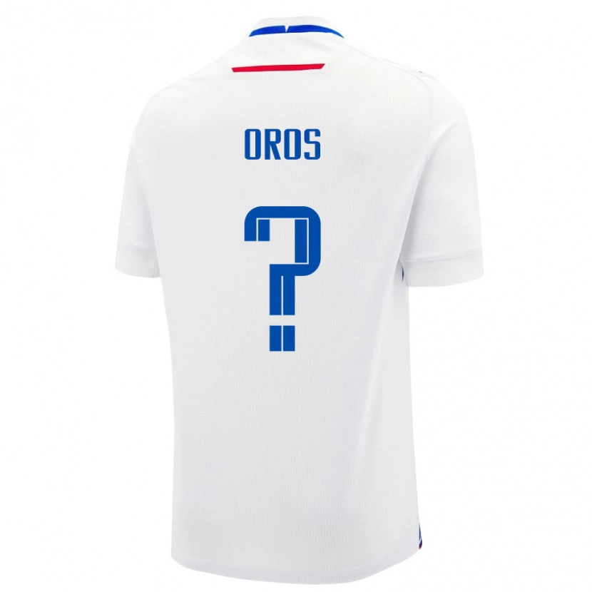 Danxen Mænd Slovakiet Simon Oros #0 Hvid Udebane Spillertrøjer 24-26 Trøje T-Shirt