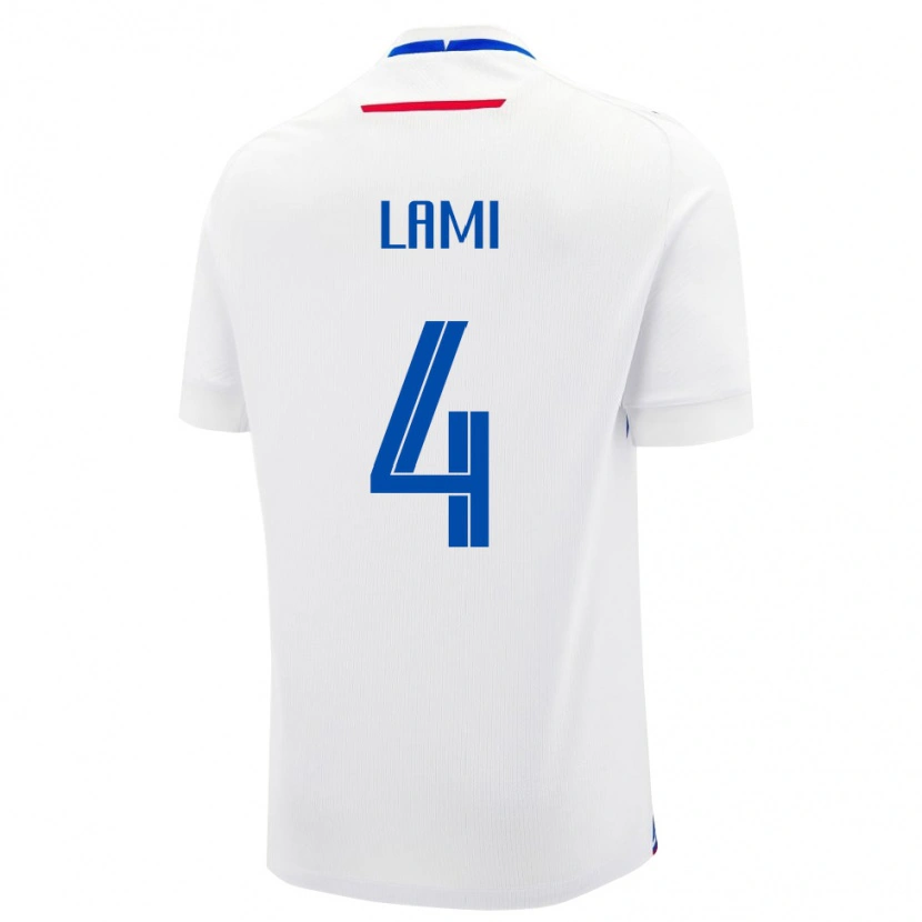 Danxen Mænd Slovakiet Adam Lami #4 Hvid Udebane Spillertrøjer 24-26 Trøje T-Shirt