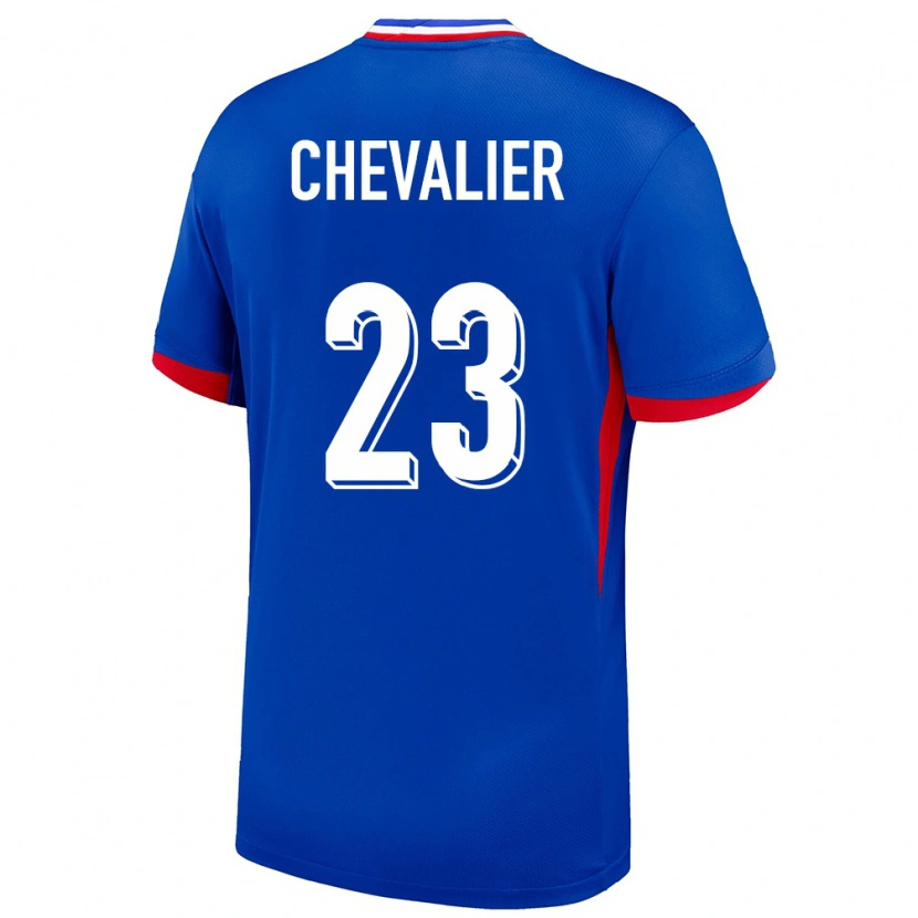 Danxen Kvinder Frankrig Lucas Chevalier #23 Blå Hjemmebane Spillertrøjer 24-26 Trøje T-Shirt