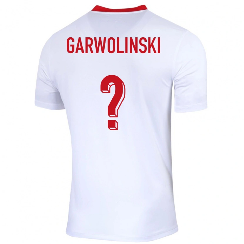 Danxen Kvinder Polen Adam Garwolinski #0 Hvid Hjemmebane Spillertrøjer 24-26 Trøje T-Shirt