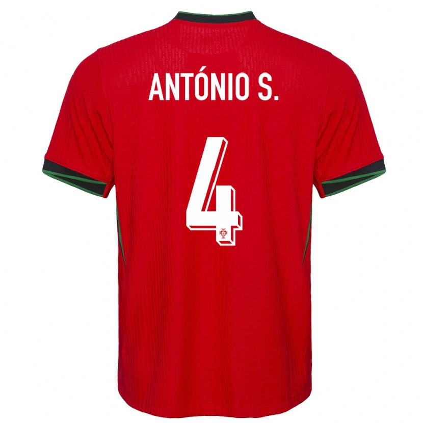 Danxen Kvinder Portugal António Silva #4 Rød Hjemmebane Spillertrøjer 24-26 Trøje T-Shirt