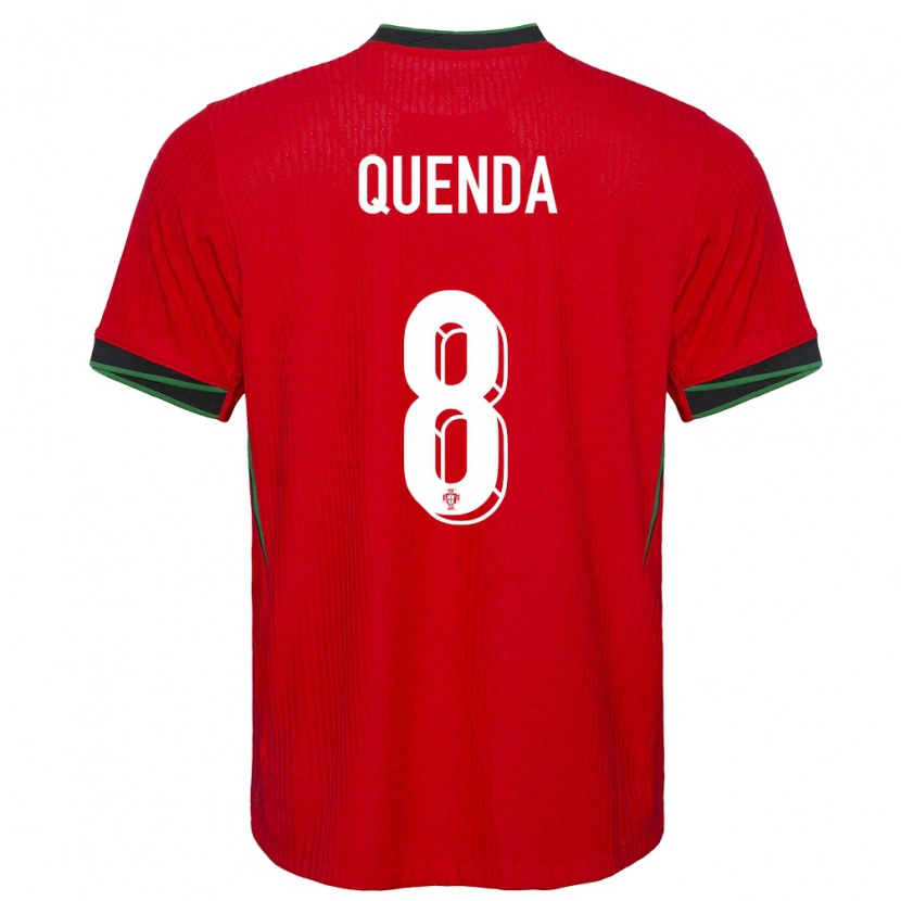 Danxen Kvinder Portugal Geovany Quenda #8 Rød Hjemmebane Spillertrøjer 24-26 Trøje T-Shirt