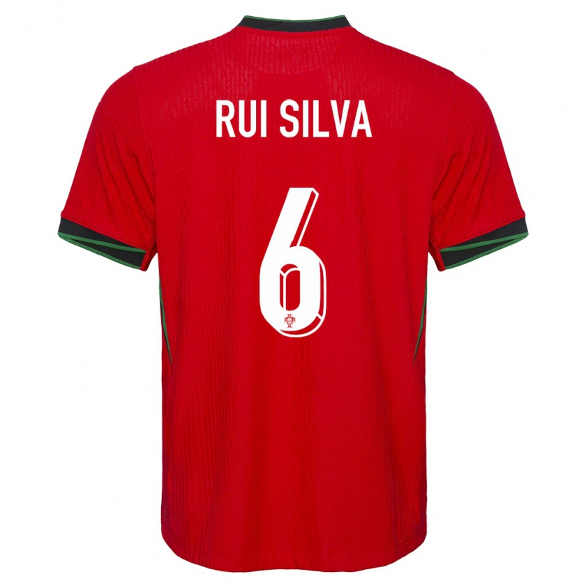 Danxen Kvinder Portugal Rui Silva #6 Rød Hjemmebane Spillertrøjer 24-26 Trøje T-Shirt