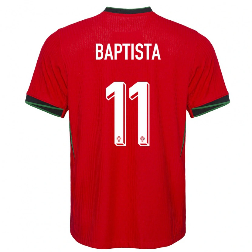 Danxen Kvinder Portugal Brandão Baptista #11 Rød Hjemmebane Spillertrøjer 24-26 Trøje T-Shirt