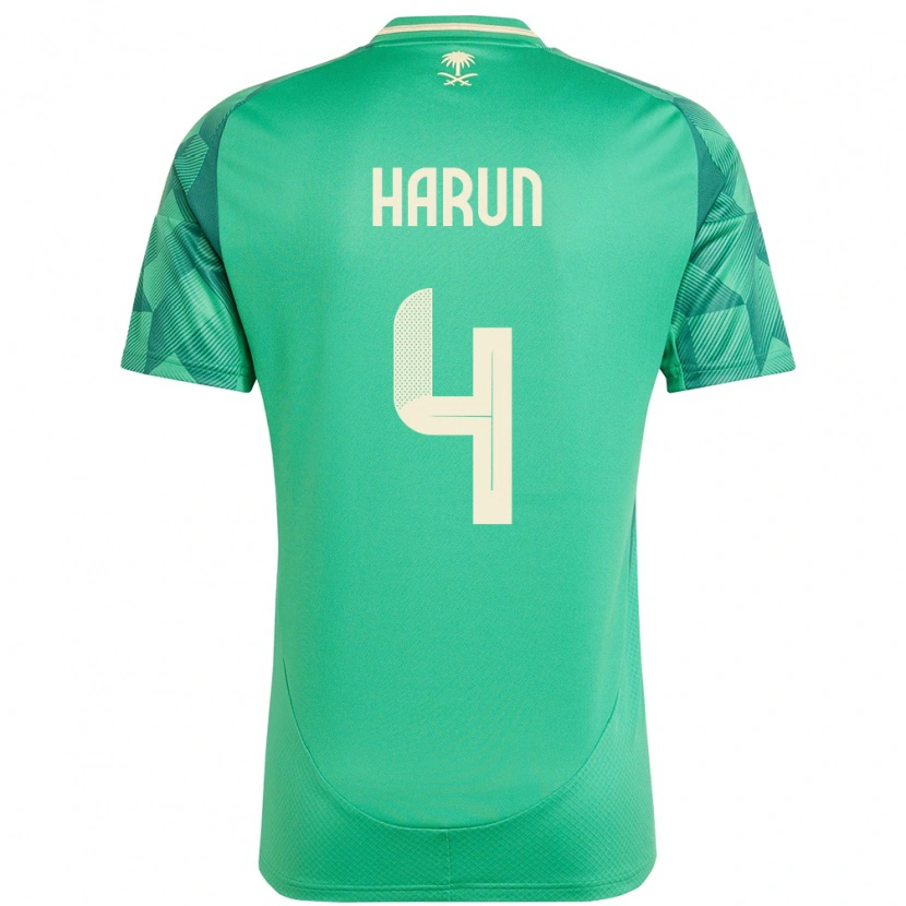 Danxen Kvinder Saudi-Arabien Saud Harun #4 Grøn Hjemmebane Spillertrøjer 24-26 Trøje T-Shirt