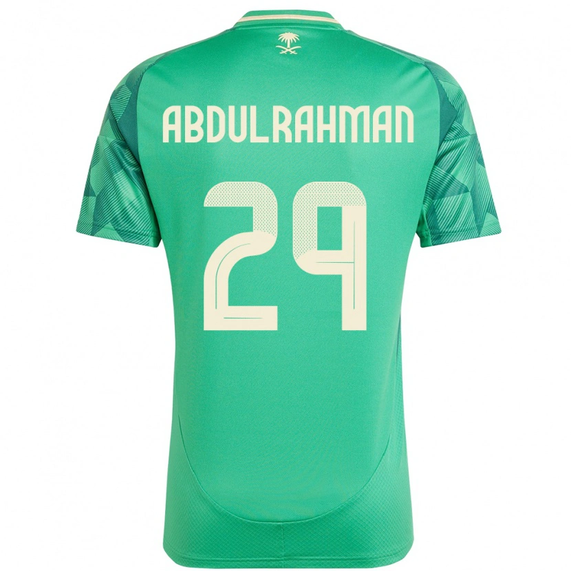 Danxen Kvinder Saudi-Arabien Mohammed Abdulrahman #29 Grøn Hjemmebane Spillertrøjer 24-26 Trøje T-Shirt