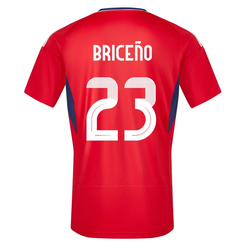 Danxen Kvinder Costa Rica Kevin Briceño #23 Rød Hjemmebane Spillertrøjer 24-26 Trøje T-Shirt