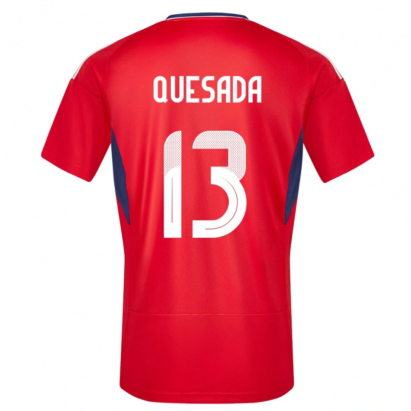 Danxen Kvinder Costa Rica Sebastián Quesada #13 Rød Hjemmebane Spillertrøjer 24-26 Trøje T-Shirt