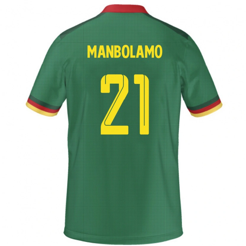 Danxen Kvinder Cameroun Eliane Manbolamo #21 Grøn Hjemmebane Spillertrøjer 24-26 Trøje T-Shirt