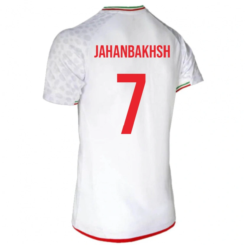 Danxen Kvinder Iran Alireza Jahanbakhsh #7 Hvid Hjemmebane Spillertrøjer 24-26 Trøje T-Shirt