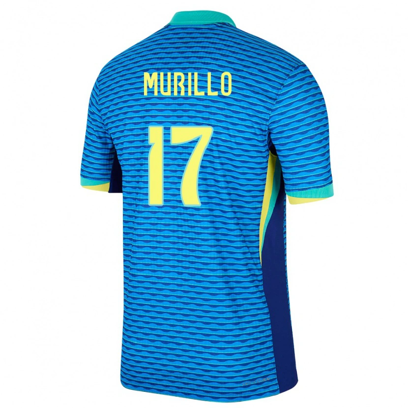 Danxen Kvinder Brasilien Murillo #17 Blå Udebane Spillertrøjer 24-26 Trøje T-Shirt